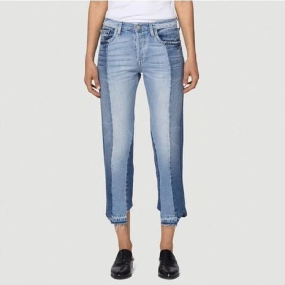 FRAME Nouveau Le Mix Jeans Women’s Size 27 Button Fly Patchwork Denim - Picture 9 of 9